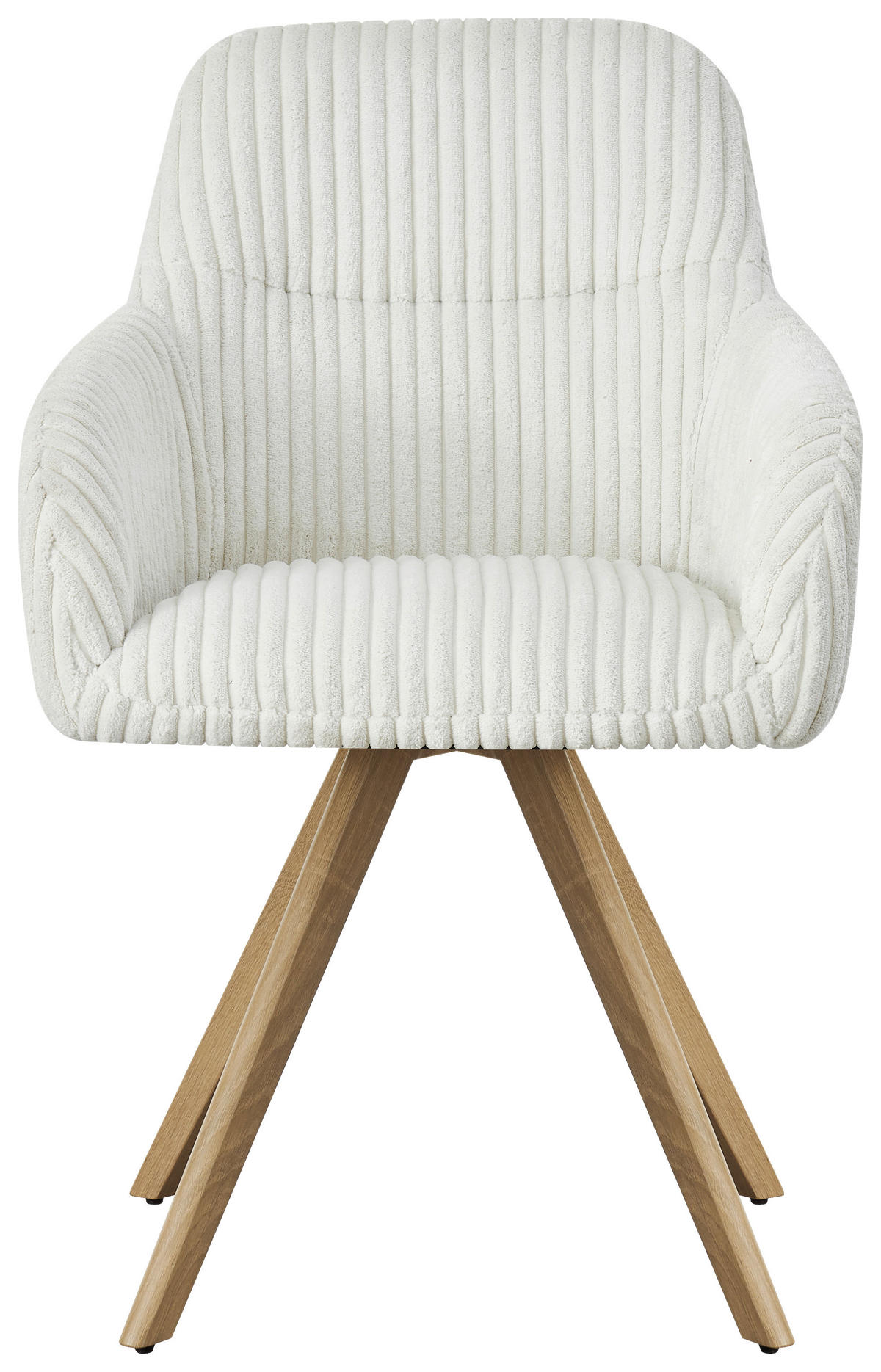 ARMLEHNSTUHL  in Eisen Cord  - Eichefarben/Beige, MODERN, Holz/Textil (56/88/60cm) - MID.YOU