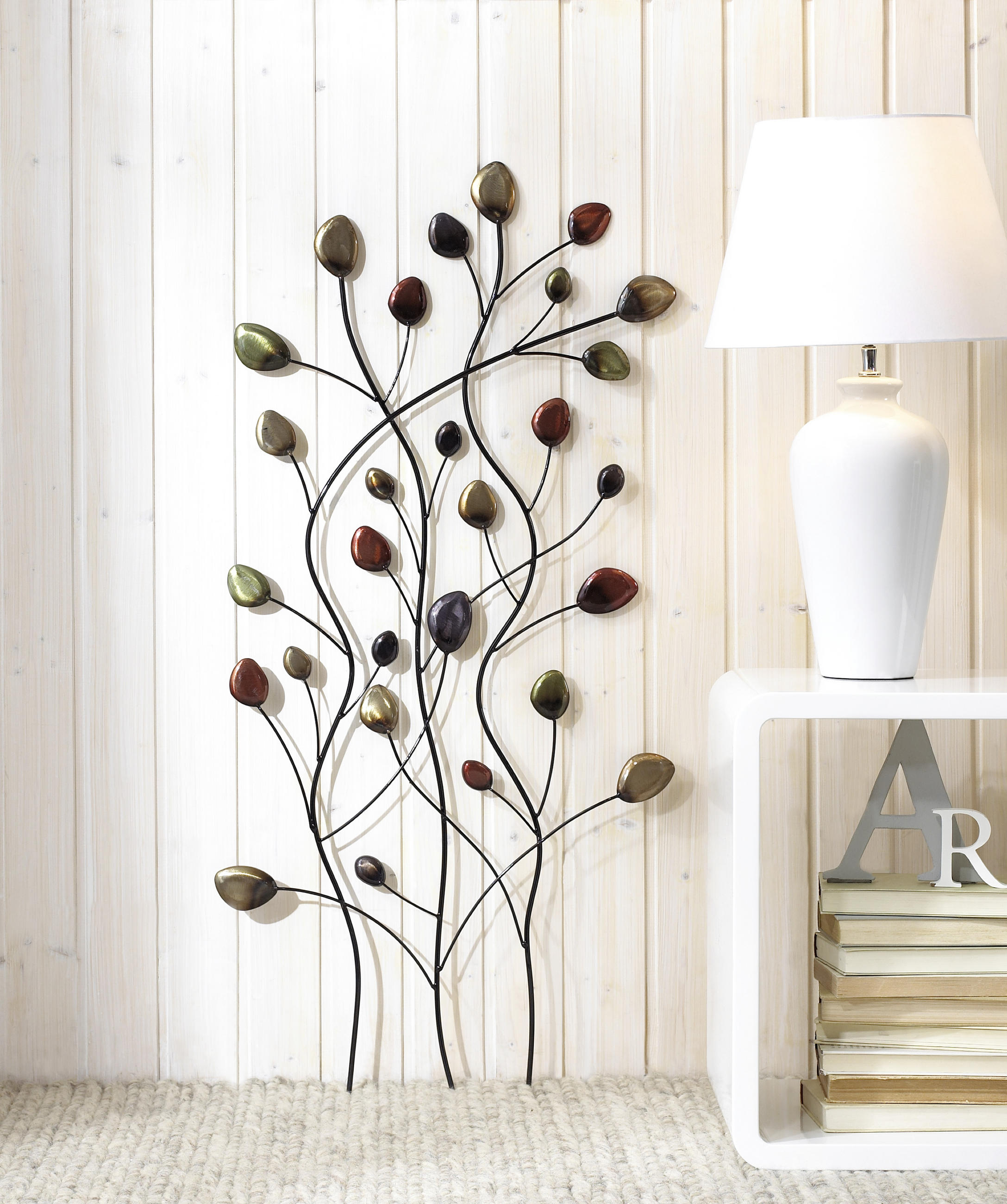 FALI DEKORÁCIÓ - Pezsgő/Sárga, Trend, Fém (54/100,5cm) - Ambia Home