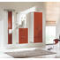 GARDEROBENSCHRANK Grau, Rot - Chromfarben/Rot, Design, Metall (60/164/32cm) - MODERANO