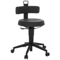 KONTORSPALL  svart  - svart, Basics, läder/plast (40/74-86/46cm) - MID.YOU