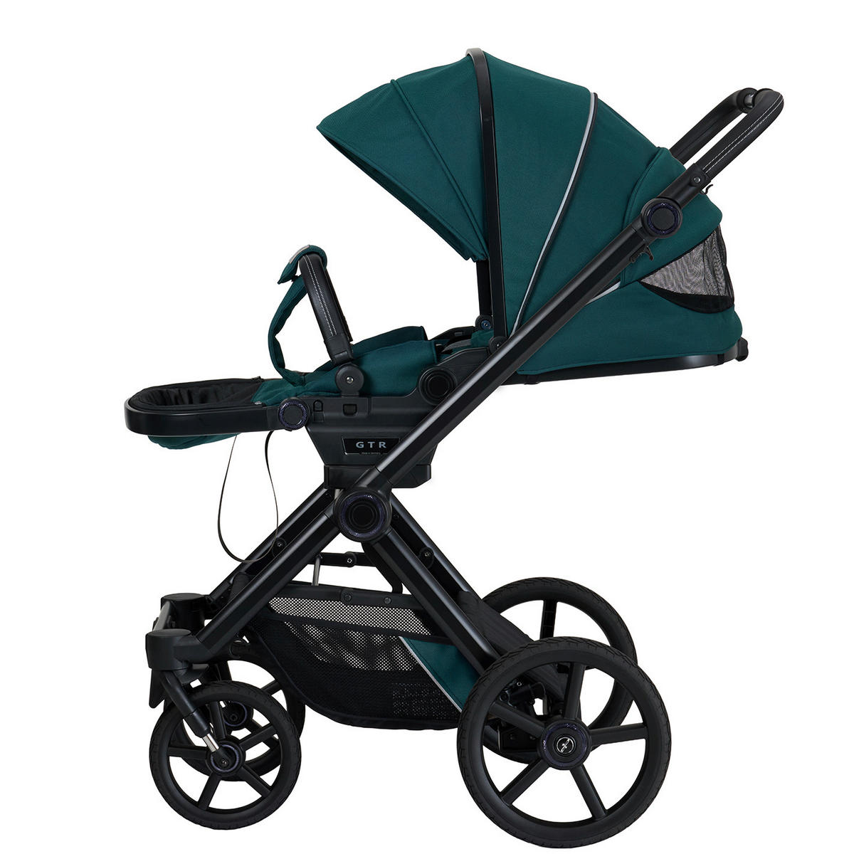 KINDERWAGENSET IVY GTR Outdoor HB  - Petrol/Schwarz, Basics, Textil/Metall (94/58/119cm) - Hartan