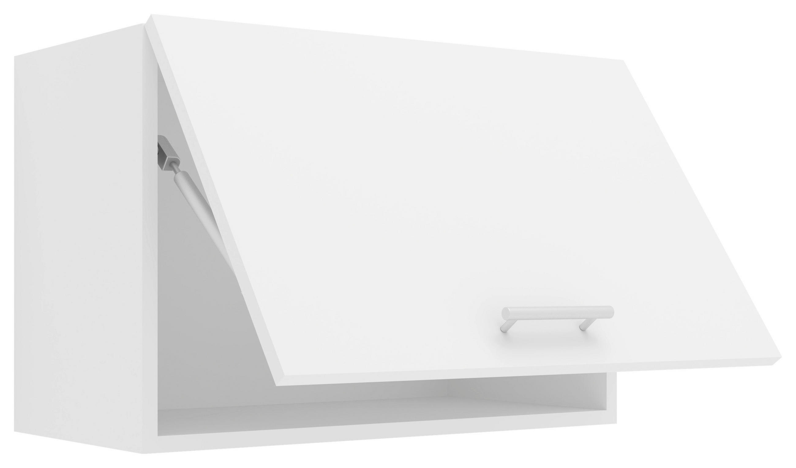 HÄNGESCHRANK Weiß - Alufarben/Weiß, KONVENTIONELL, Holzwerkstoff/Metall (60/40/31cm) - MID.YOU