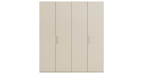 DREHTÜRENSCHRANK 201/223/61 cm,  in Champagner, 4-türig  - Champagner, Basics, Holzwerkstoff/Metall (201/223/61cm) - Novel