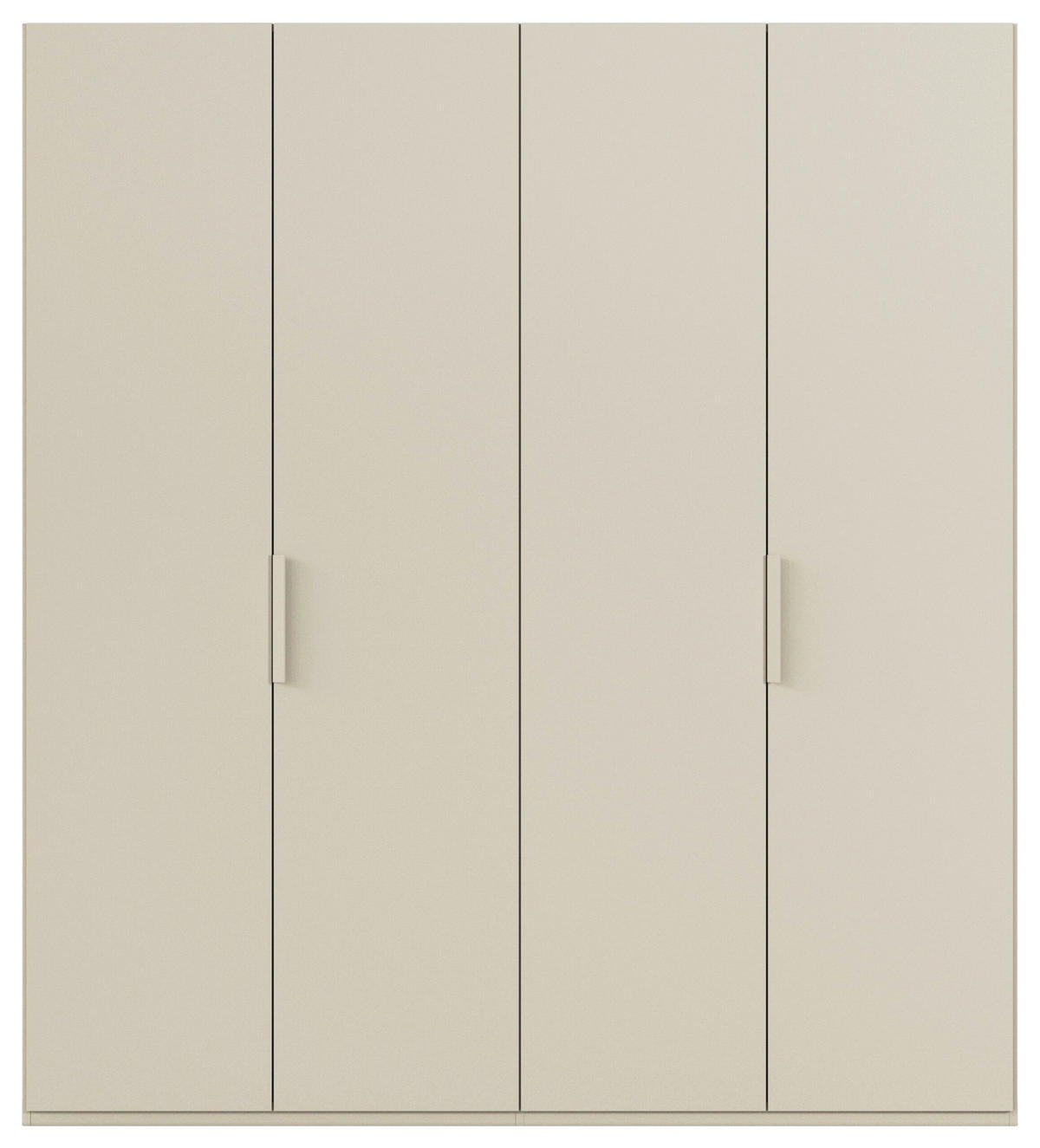 DREHTÜRENSCHRANK 201/223/61 cm,  in Champagner, 4-türig  - Champagner, Basics, Holzwerkstoff/Metall (201/223/61cm) - Novel