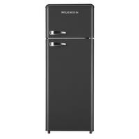 KÜHL-GEFRIER-KOMBINATION GK212.4RT B  - Schwarz, Basics, Kunststoff/Metall (54,50/145,60/62,60cm) - Wolkenstein