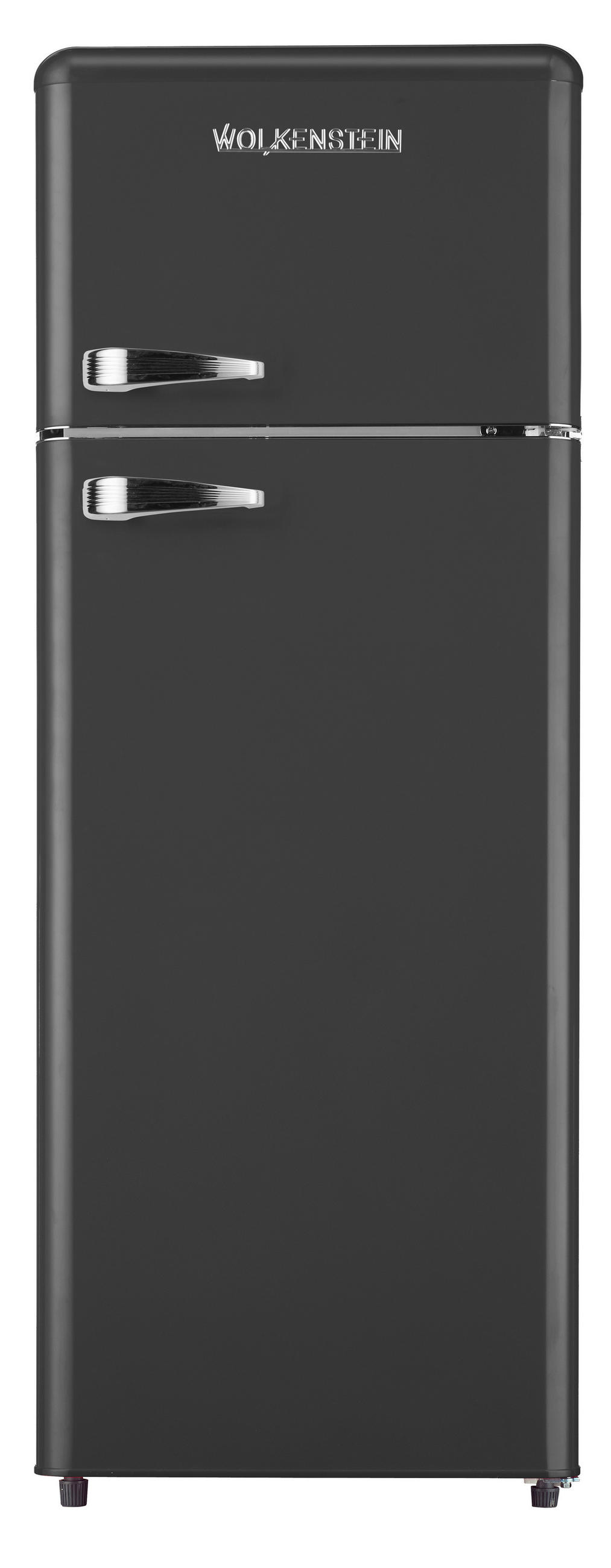 KÜHL-GEFRIER-KOMBINATION GK212.4RT B  - Schwarz, Basics, Kunststoff/Metall (54,50/145,60/62,60cm) - Wolkenstein