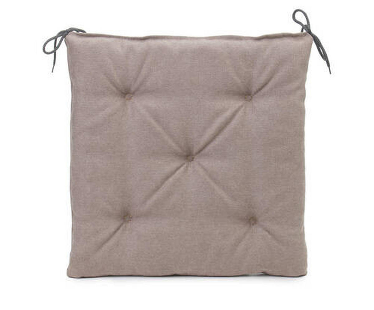 PODSEDÁK, 40/40/4 cm - šedohnědá, Basics, textil (40/40/4cm) - Novel