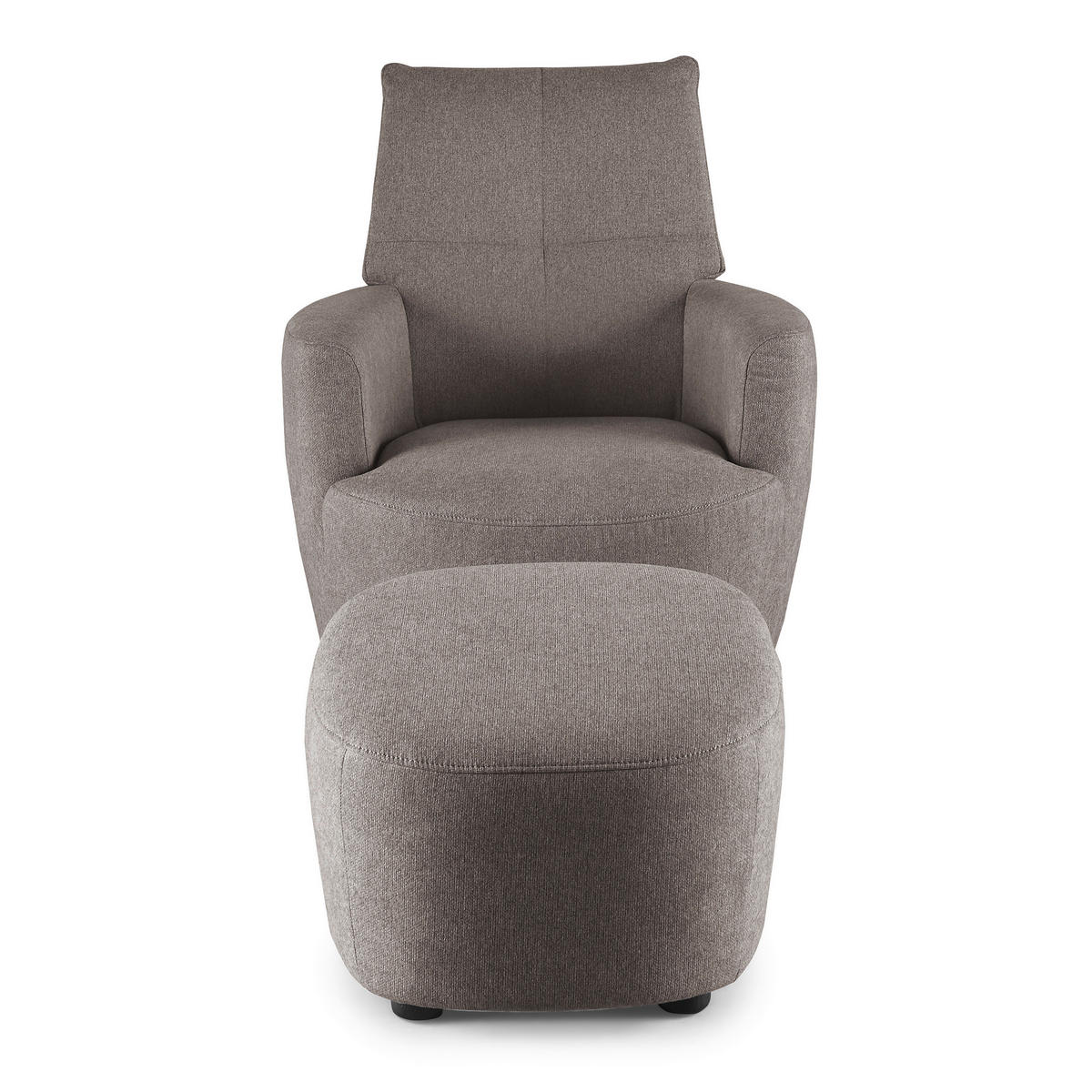 SESSEL Webstoff Grau    - Schwarz/Grau, Design, Textil/Metall (80/96/88cm) - SetOne by Musterring