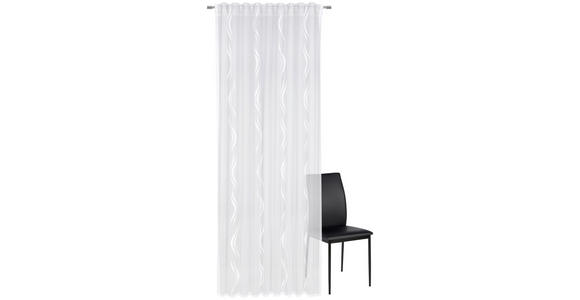 FERTIGVORHANG transparent  - Weiß, KONVENTIONELL, Textil (135/245cm) - Esposa