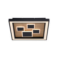 LED-DECKENLEUCHTE 48/48/7 cm   - Natur, Holz (48/48/7cm) - Paul Neuhaus
