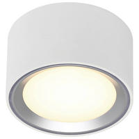 AUFBAULEUCHTE 10/6 cm  - Edelstahlfarben/Weiß, Design, Metall (10/6cm) - Nordlux