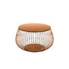 COUCHTISCH in Metall, Glas 72/72/42 cm  - Roségold, Design, Glas/Metall (72/72/42cm) - Livetastic