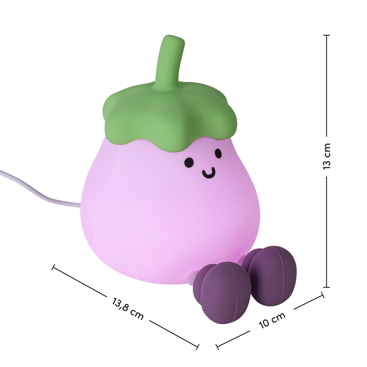 NOČNÉ SVETLO, 10/13/13,8 cm - zelená/fialová, Trend, plast (10/13/13,8cm) - Novel