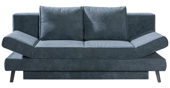 SCHLAFSOFA in Grau  - Schwarz/Grau, Design, Textil/Metall (200/85/90cm) - Novel