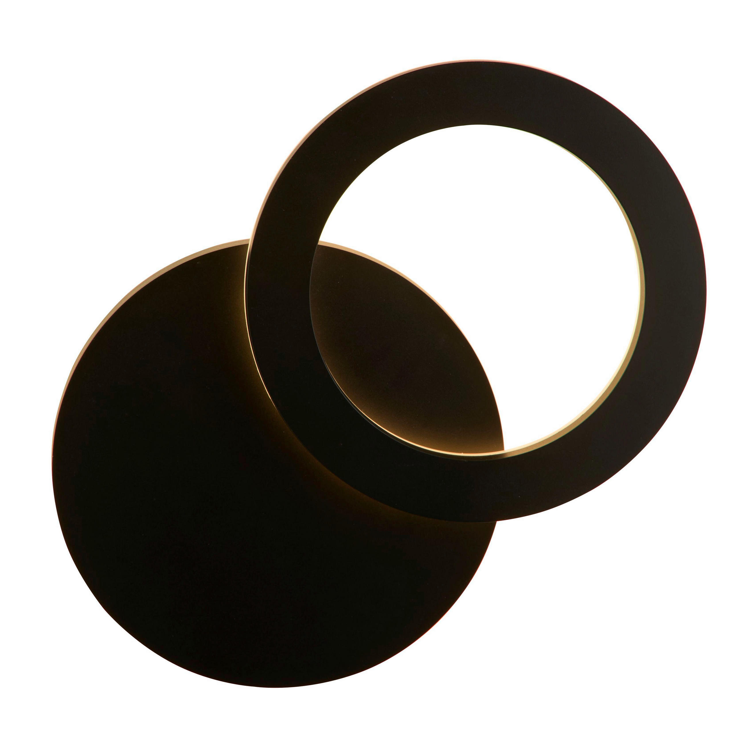 AUSSENWANDLEUCHTE Hyde 21/9/38,8 cm  - Schwarz, Design, Glas/Kunststoff (21/9/38,8cm)