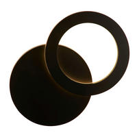 AUSSENWANDLEUCHTE Hyde 21/9/38,8 cm  - Schwarz, Design, Glas/Kunststoff (21/9/38,8cm)