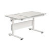 JUGENDSCHREIBTISCH 130/70/53-79 cm  - Weiß, Basics, Holzwerkstoff/Kunststoff (130/70/53-79cm) - Paidi