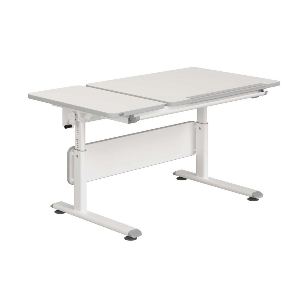 JUGENDSCHREIBTISCH 130/70/53-79 cm  - Weiß, Basics, Holzwerkstoff/Kunststoff (130/70/53-79cm) - Paidi