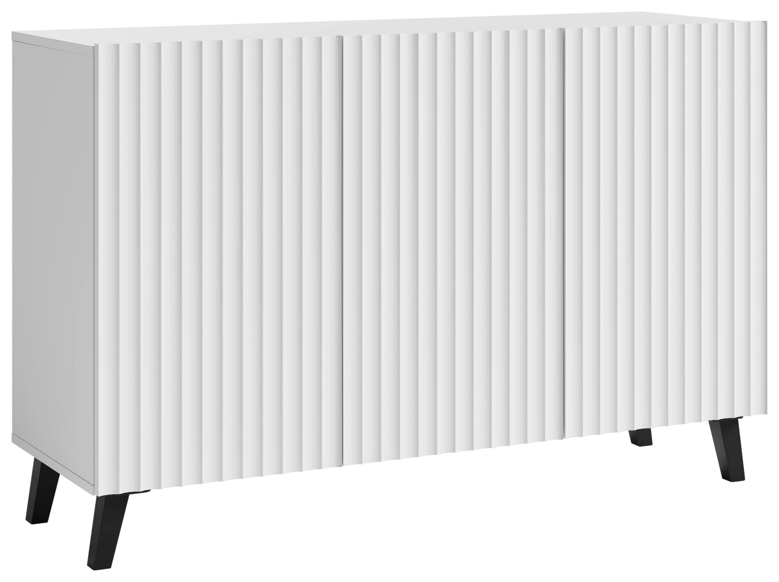 SIDEBOARD  in 120/78/39,1 cm  - Schwarz/Weiß, Design, Holzwerkstoff/Kunststoff (120/78/39,1cm) - Livetastic