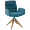 ARMLEHNSTUHL  in Cord  - Petrol/Naturfarben, Design, Holz/Textil (61/88/66cm) - Dieter Knoll