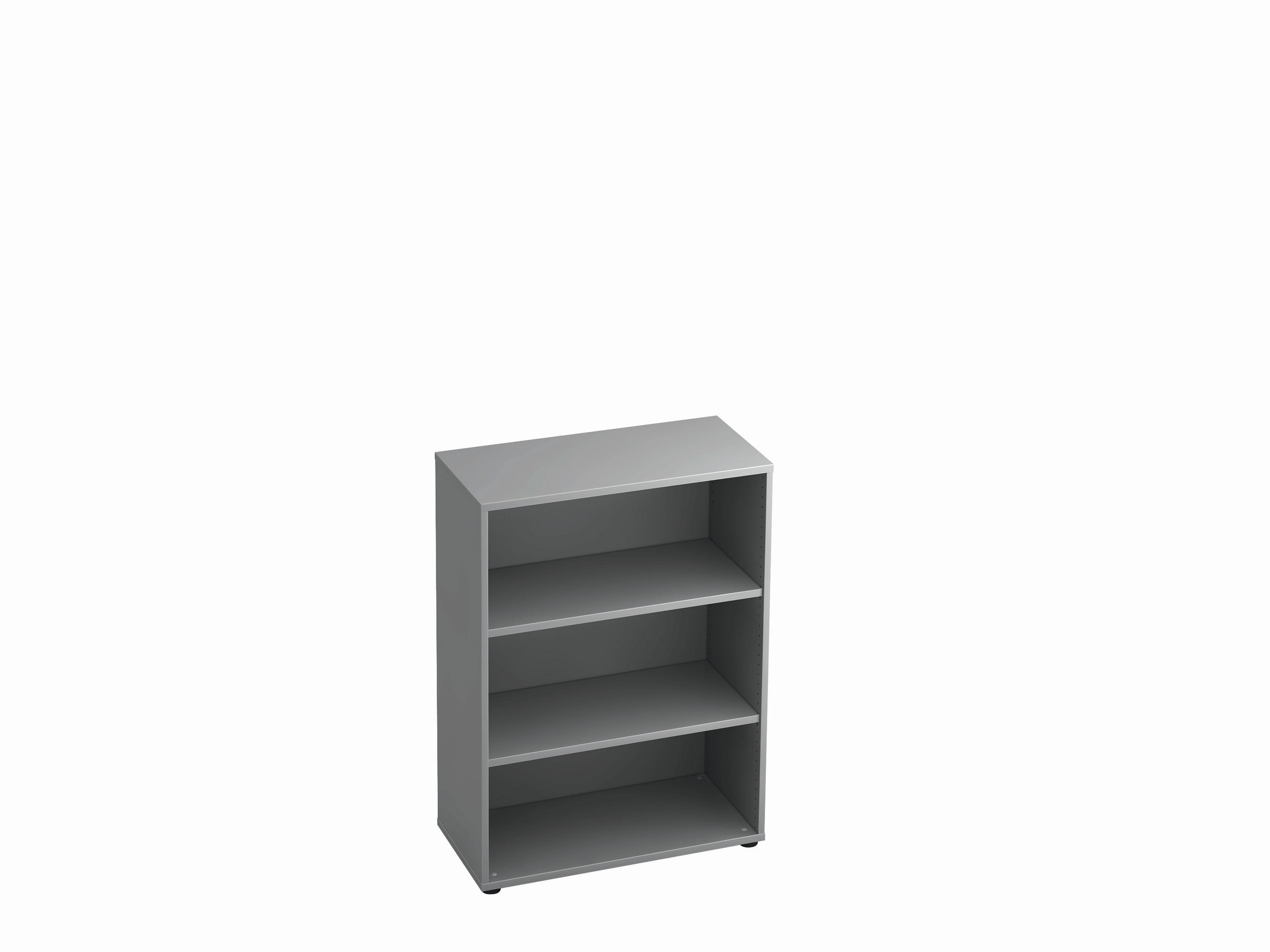 REGAL  80/110/40 cm Grau  - Schwarz/Grau, KONVENTIONELL, Holzwerkstoff/Kunststoff (80/110/40cm) - Venda