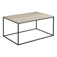 BEISTELLTISCH 60/45/90 cm Vita Greige rechteckig  - Greige/Schwarz, Basics, Holzwerkstoff/Metall (60/45/90cm)