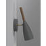 WANDLEUCHTE - Anthrazit, MODERN, Holz/Metall (10/26cm)