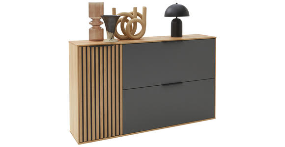 HÄNGESCHUHSCHRANK 140/83/31 cm  - Eiche Bianco/Eichefarben, Design, Holz/Holzwerkstoff (140/83/31cm) - Dieter Knoll