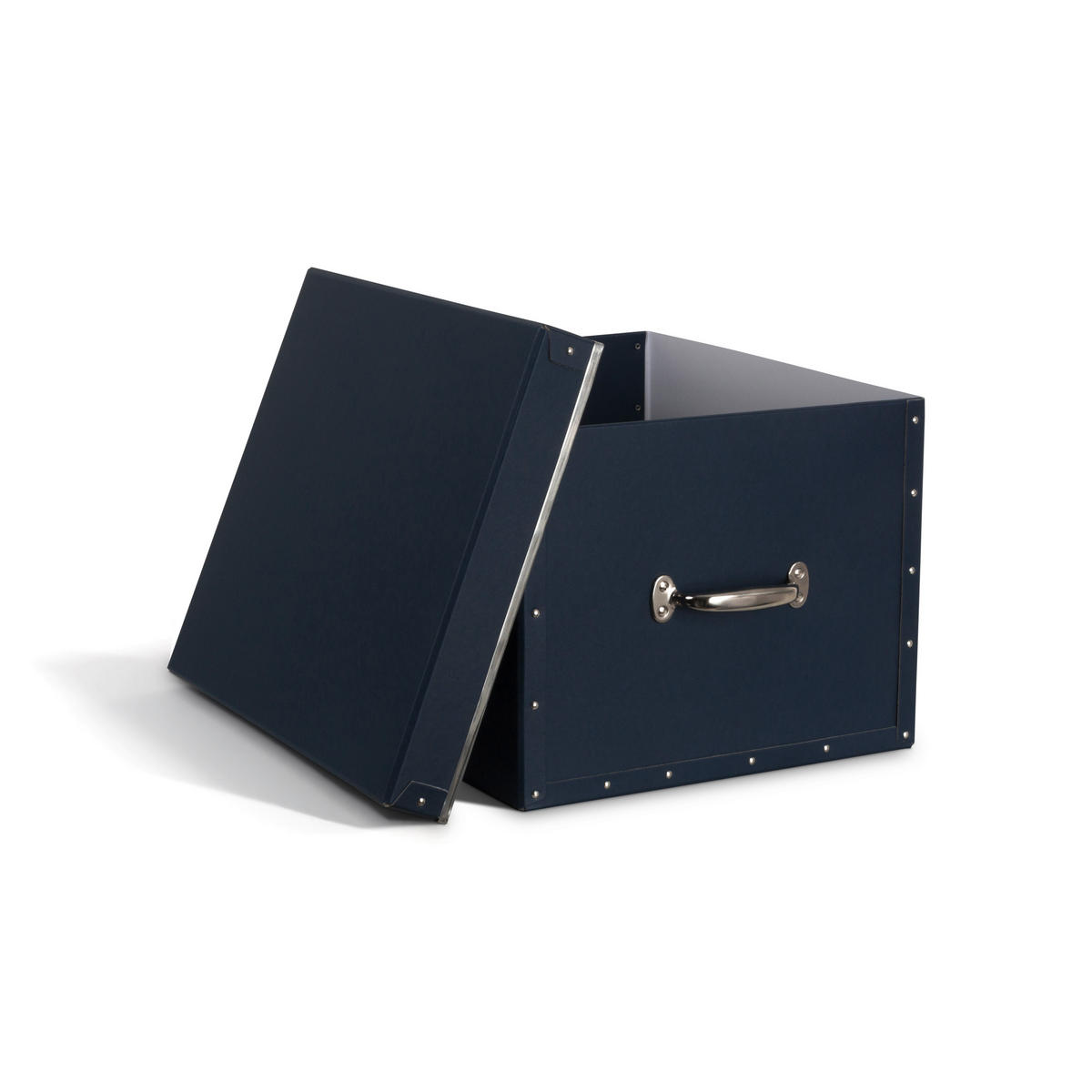 AUFBEWAHRUNGSBOX    43/36.5/28.5 cm  - Dunkelblau, Basics, Karton/Papier (43/36.5/28.5cm)