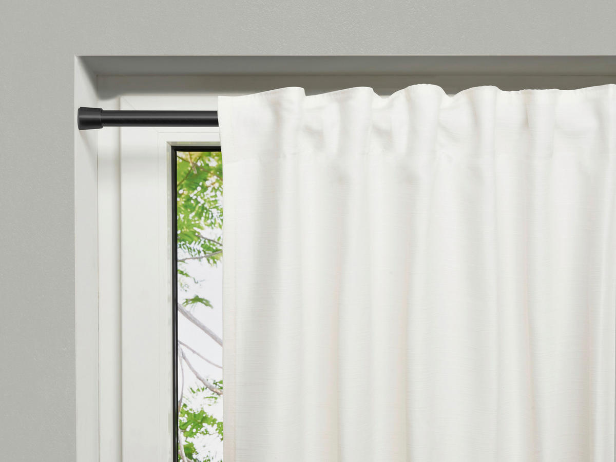 FÜGGÖNYKARNIS - fekete, Design, fém (120-220cm) - Homeware