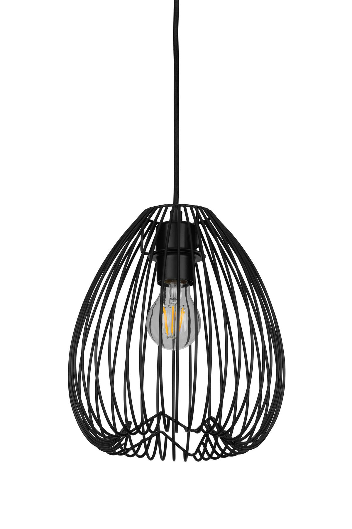 HÄNGELEUCHTE 24/150 cm  - Schwarz, Trend, Metall (24/150cm) - Collett's Monde