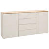 SIDEBOARD Swim 165/80/40 cm 4 Schublade(n)  - Kaschmir/Schwarz, Design, Holzwerkstoff/Kunststoff (165/80/40cm) - MID.YOU