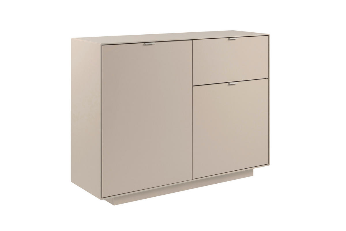 KOMMODE Sofia  in 120/90/37,5 cm  - Sandfarben, Design, Holzwerkstoff/Kunststoff (120/90/37,5cm) - MID.YOU