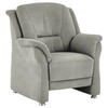SESSEL in Mikrofaser Silberfarben  - Beige/Silberfarben, Konventionell, Textil/Metall (90/100/92cm) - Beldomo Comfort