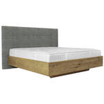 BOXSPRINGBETT 180/200 cm  in Grau, Wildeiche  - Wildeiche/Grau, Natur, Holz/Textil (180/200cm) - Valnatura