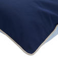 ZIERKISSEN  45/45 cm   - Blau/Ecru, Basics, Textil (45/45cm) - Novel