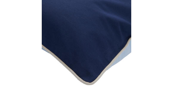 ZIERKISSEN  45/45 cm   - Blau/Ecru, Basics, Textil (45/45cm) - Novel