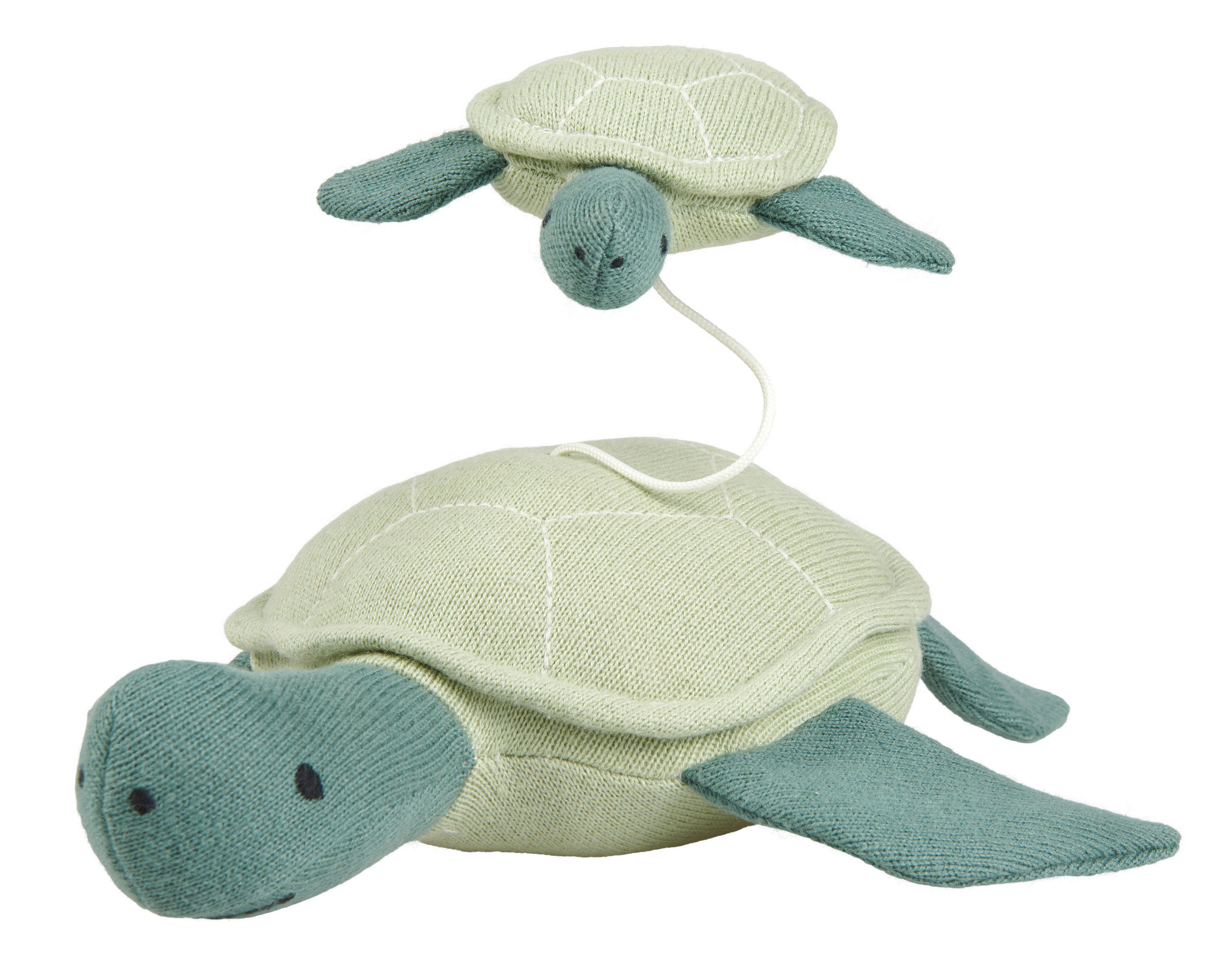 NAŤAHOVACIA HRAČKA S MELÓDIOU - tmavozelená/svetlozelená, Trend, textil (25cm) - Avelia