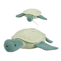 SPIELUHR  - Dunkelgrün/Hellgrün, Trend, Textil (25cm) - Avelia