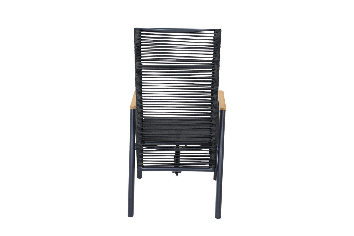 GARTENSESSEL Holz, Metall, Kunststoff Grau  - Grau, Basics, Holz/Kunststoff (56/113/77cm) - Siena Garden