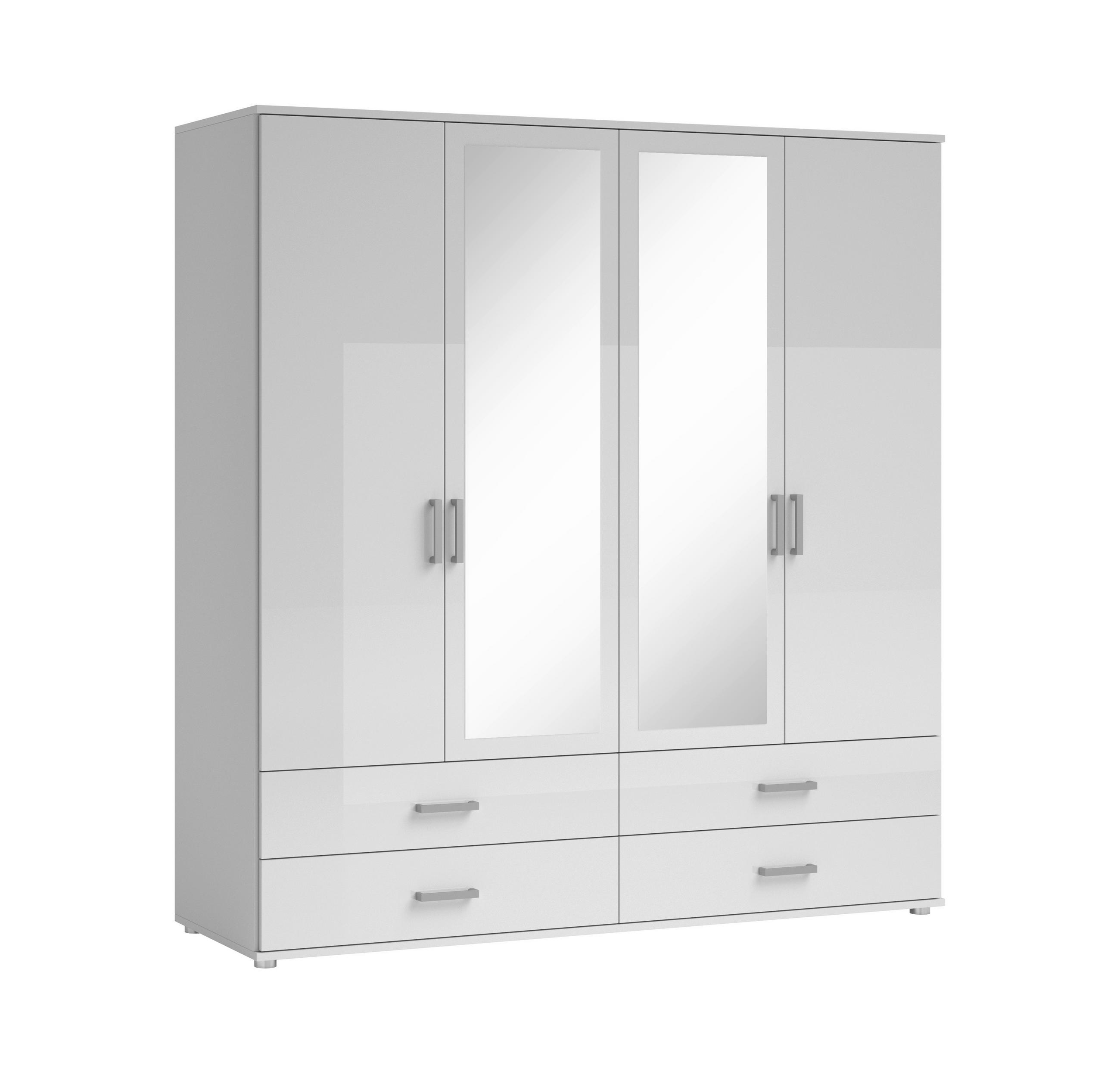 ORMAR ZA ODJEĆU     - bijela/boje aluminija, Konvencionalno, drvni materijal/plastika (180/190/51cm) - Ti'me
