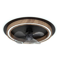 DECKENVENTILATOR  50/13,5 cm    - Dunkelbraun/Opal, Natur, Holzwerkstoff/Kunststoff (50/13,5cm) - Globo