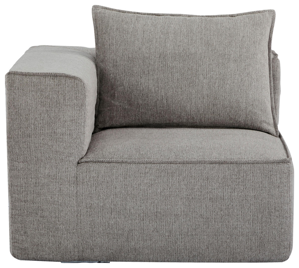 SOFAELEMENT Webstoff Taupe  - Taupe/Weiß, Design, Kunststoff/Textil (90/80/90cm) - Carryhome