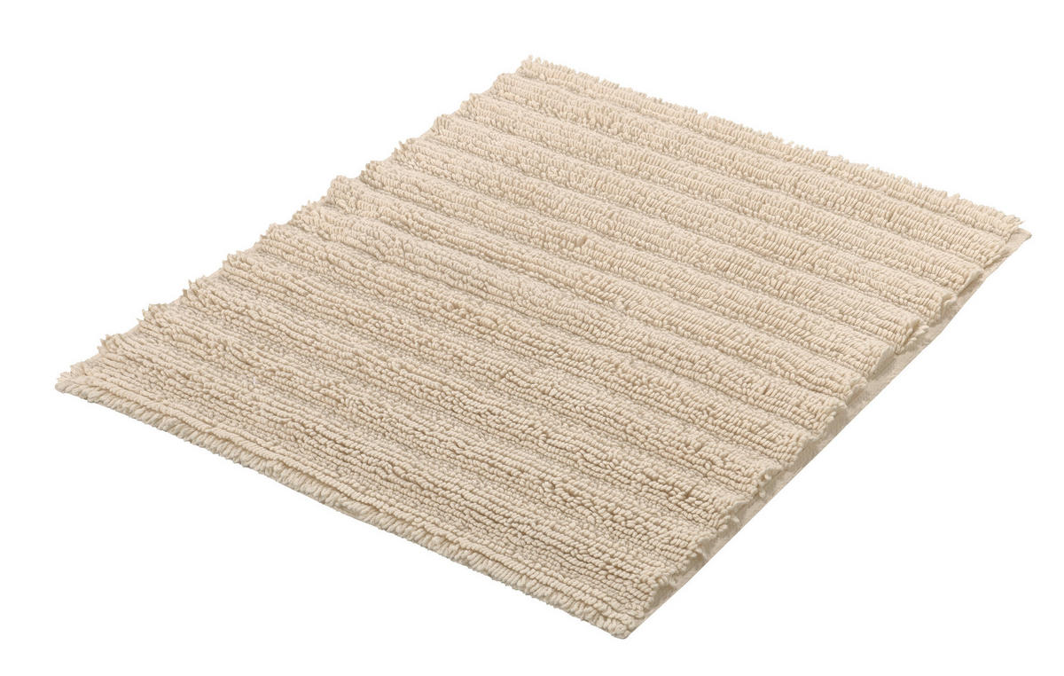 PROSTIRKA ZA KUPATILO YARA  prirodna boja 50/60 cm  - prirodna boja, Osnovno, tekstil (50/60cm) - Kleine Wolke