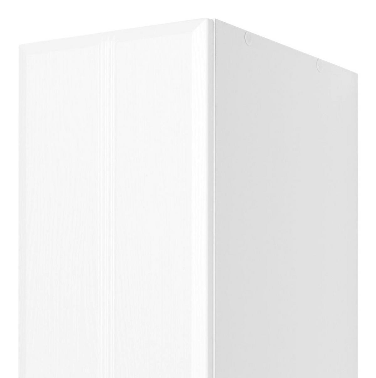 HOCHSCHRANK 25/190/34 cm  - Chromfarben/Weiß, KONVENTIONELL, Holzwerkstoff/Kunststoff (25/190/34cm) - Held
