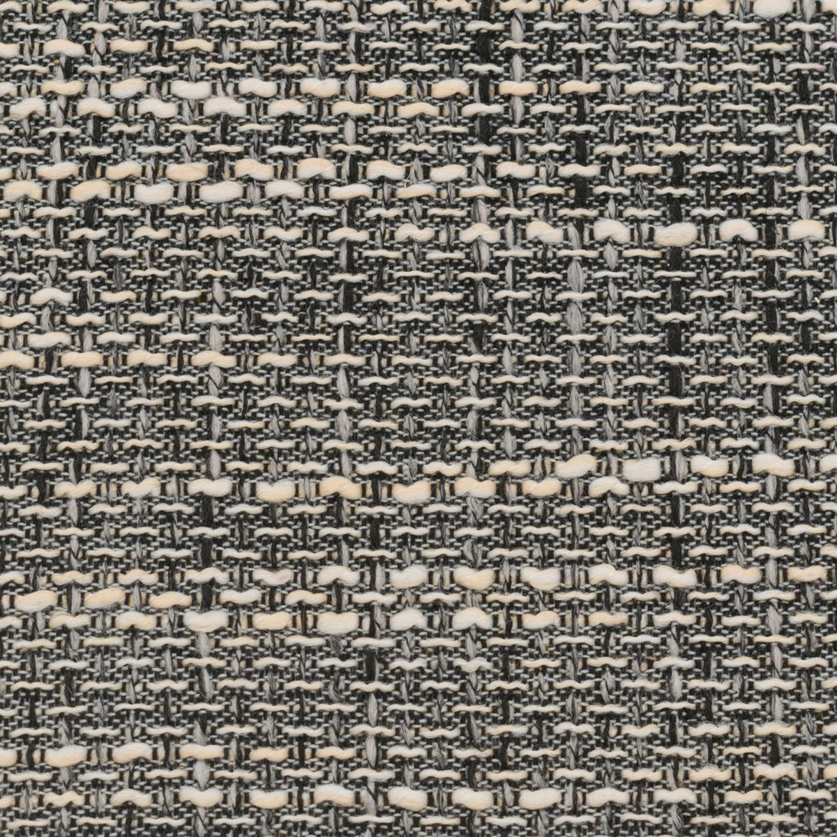 ECKSOFA Grau, Weiß Webstoff  - Schwarz/Weiß, KONVENTIONELL, Kunststoff/Textil (180/243cm) - MID.YOU