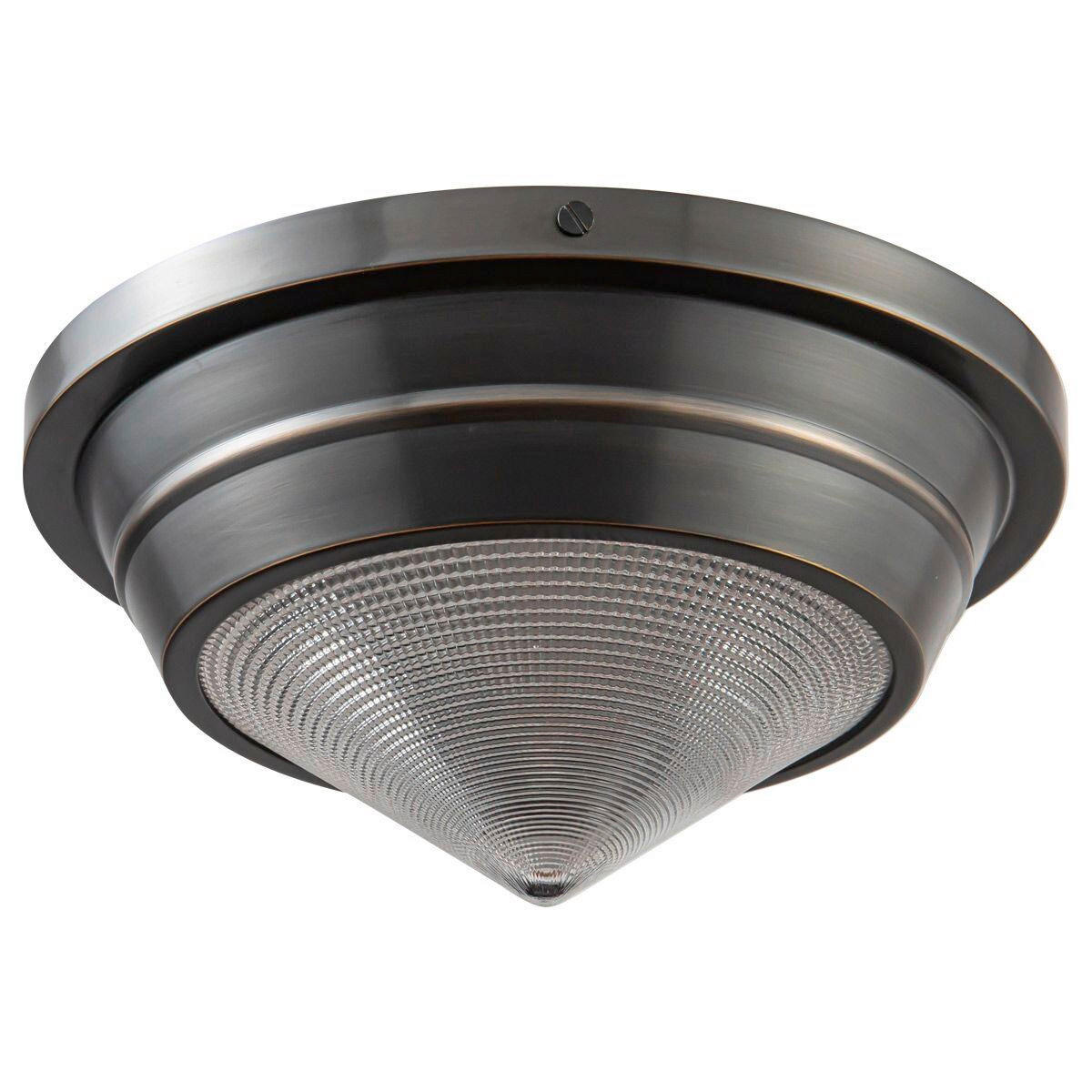 DECKENLEUCHTE Alora 25,9/12,5 cm   - Bronzefarben, KONVENTIONELL, Glas/Metall (25,9/12,5cm) - Elstead Lighting