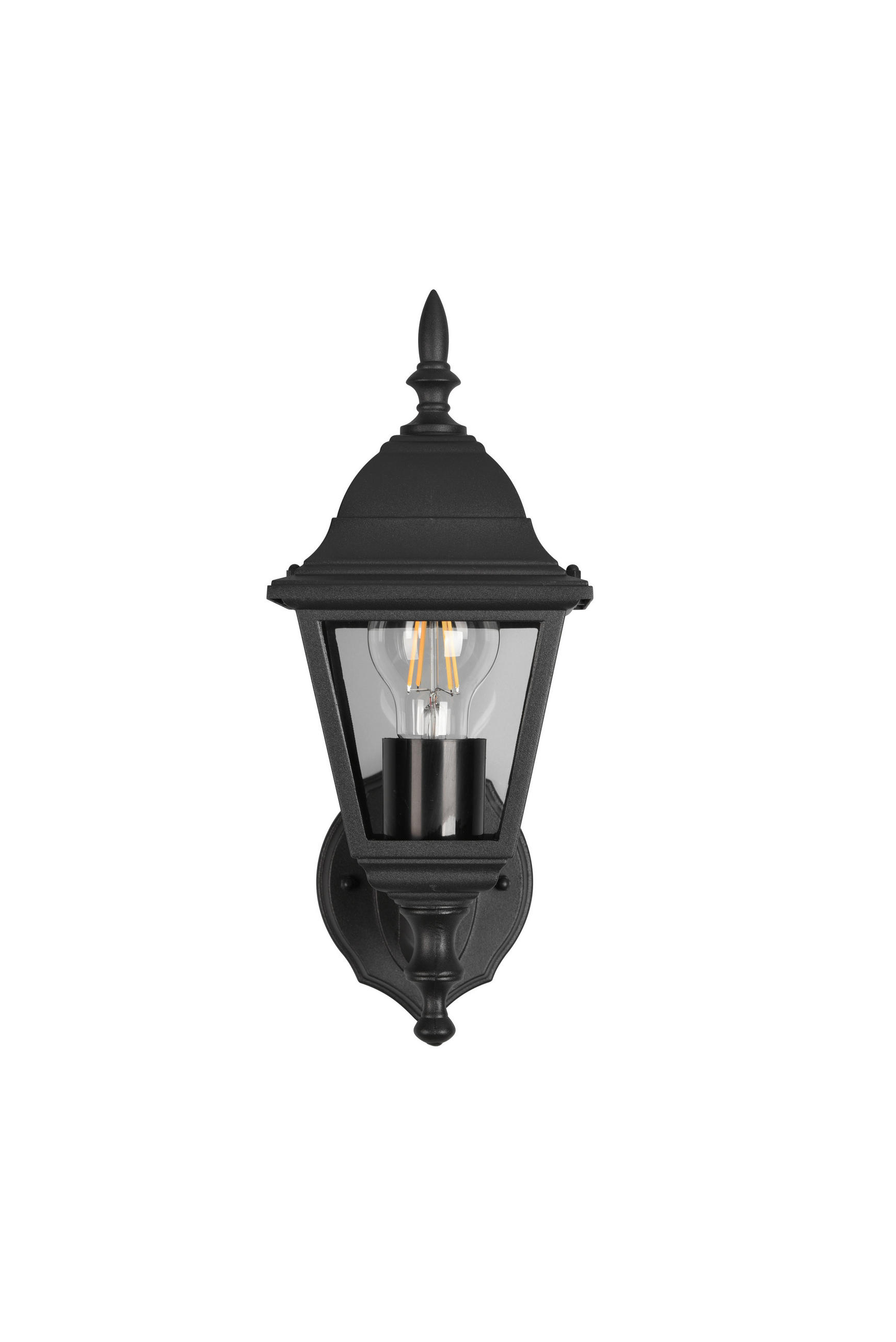 Trio Leuchten Wandleuchte Livenza Klar, Schwarz 14x34 cm