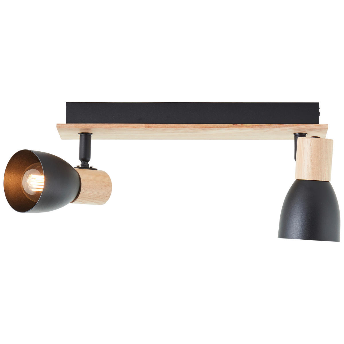 STRAHLER Daintree 30/7 cm   - Schwarz/Naturfarben, Basics, Holz/Metall (30/7cm) - Brilliant