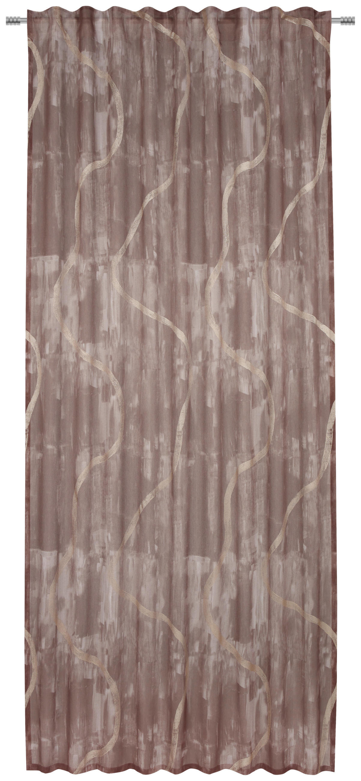 FERTIGVORHANG   140/245 cm   - Braun, KONVENTIONELL, Textil (140/245cm) - Ambiente